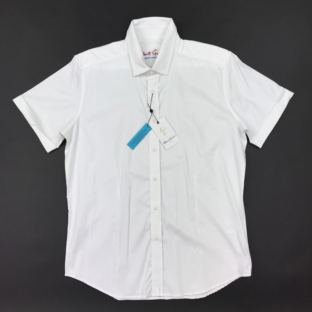 ๐ดSOLD Robert Graham Men's Deven White Short - Picture 1 of 8